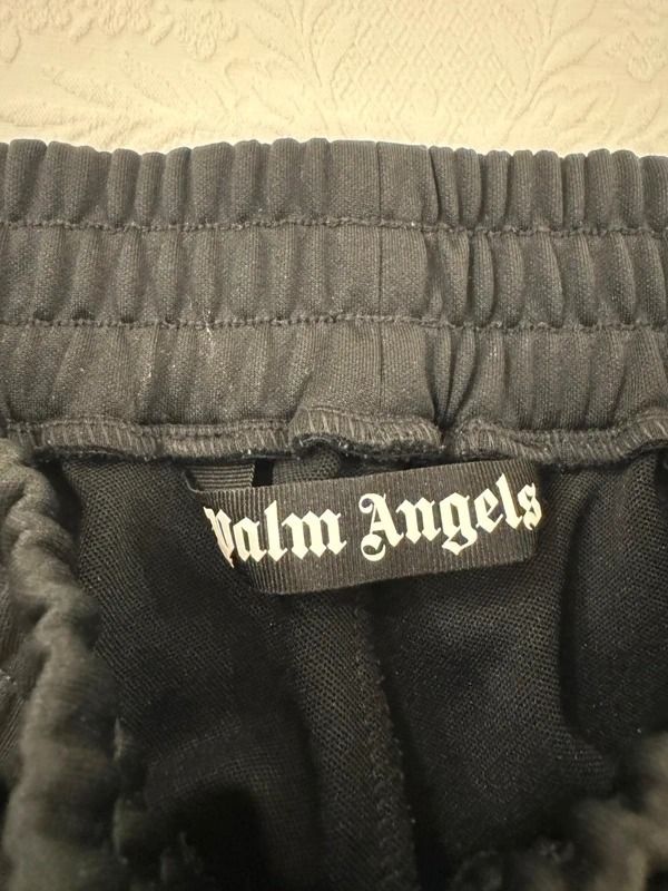 Palm Angels Black Track Pants With Side Stripes imagen 9